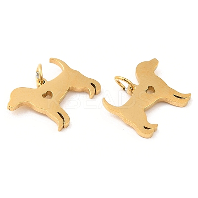 PVD Vacuum Plating 304 Stainless Steel Pendants STAS-Z042-11G-1