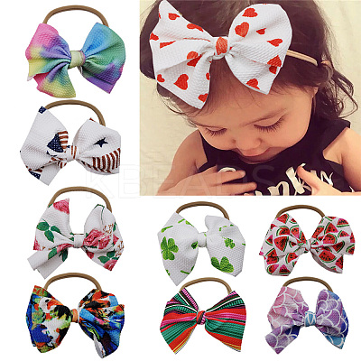 Nylon Elastic Baby Headbands OHAR-S197-060-1