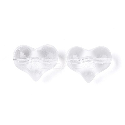 Transparent Glass Beads GLAA-T025-28L-1