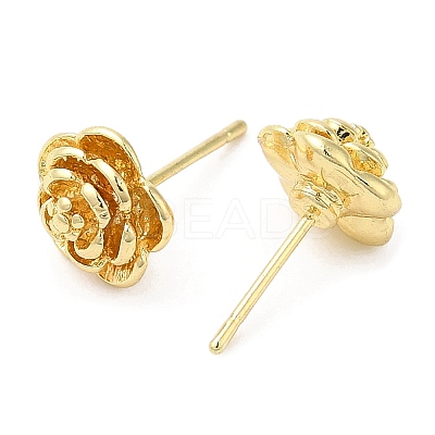 Flower Alloy Stud Earrings for Women PALLOY-Q447-13LG-1