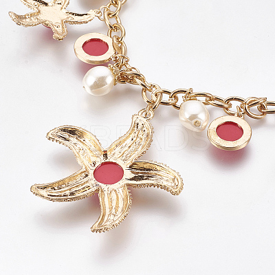 Alloy Pendant Necklaces NJEW-WH0002-03G-1