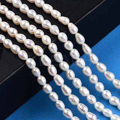 Natural Cultured Freshwater Pearl Beads Strands PEAR-N012-04G-1