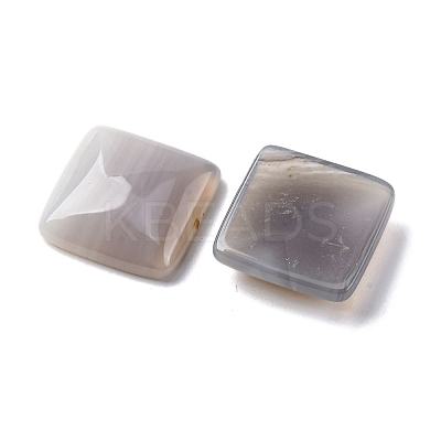 Natural Gray Agate Cabochons G-K348-05-1