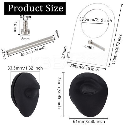 Soft Silicone Flexible Model Body Part Displays ODIS-WH0061-29B-1