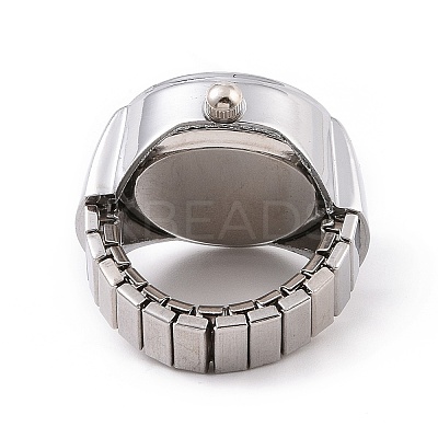 201 Stainless Steel Stretch Watchband Finger Ring Watches LS-WACH-G018-01P-03-1