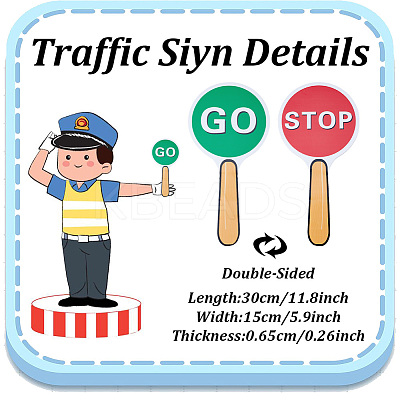 Plastic Traffic Sign DIY-WH0504-365-1