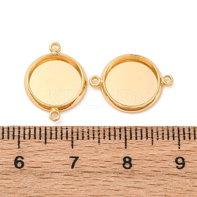 Brass Connector Cabochon Settings KK-F898-21B-G-1