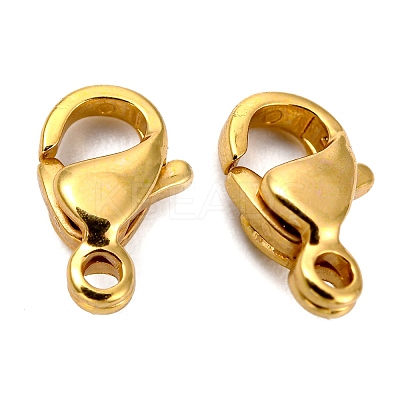 304 Stainless Steel Lobster Claw Clasps STAS-AB09-G-1