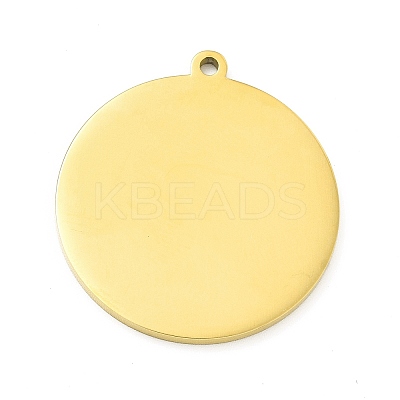 304 Stainless Steel Pendants STAS-M302-01G-1