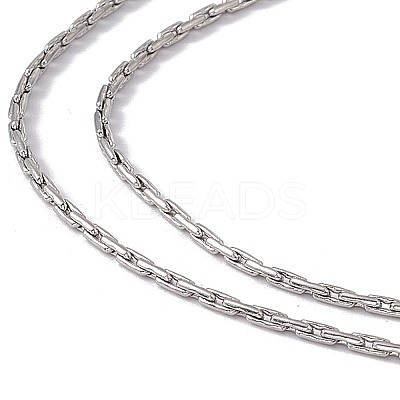 Non-Tarnish 201 Stainless Steel Boston Link Chain Necklace for Men Women LS-NJEW-P268-A31-1X5-1