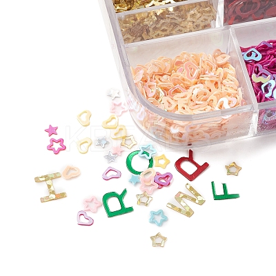 12G 12 Styles Ornament Accessories Plastic Paillette/Sequins Beads KY-FS0001-11-1
