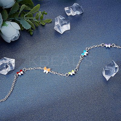 84Pcs 6 Colors 304 Stainless Steel Enamel Links Connectors STAS-UN0026-52-1