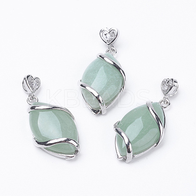 Natural & Synthetic Mixed Stone Pendants G-E423-P-1
