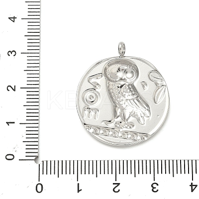 304 Stainless Steel Coin Pendants STAS-K252-19P-1