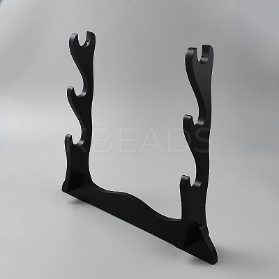 3-Tier MDF Board Sword Katana Holder Stands ODIS-WH0030-219B-1