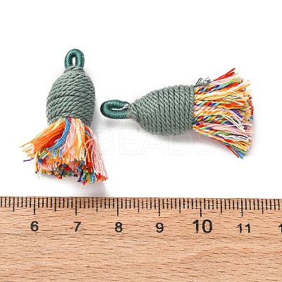 Cotton Tassel Pendants FIND-D302-02O-1