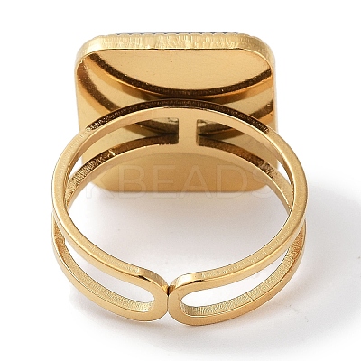 Ion Plating(IP) 304 Stainless Steel Ring RJEW-B059-10G-03-1
