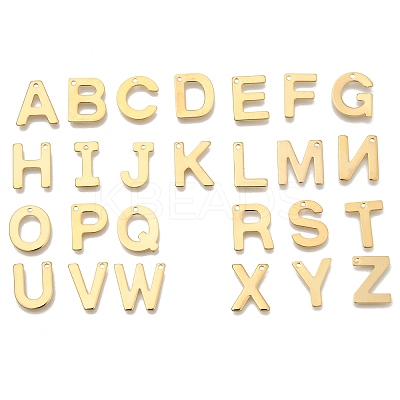 304 Stainless Steel Letter Charms STAS-P141-1