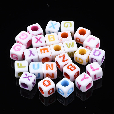Opaque Acrylic Beads SACR-S273-35A-02-1