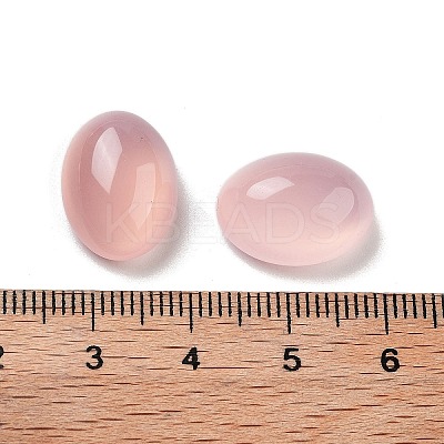 Natural Pink Agate Cabochons G-G145-02A-1