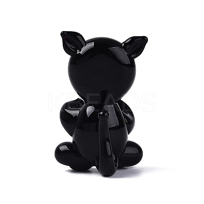 Handmade Lampwork Cat Figurine Display Decorations LAMP-N034-26A-1