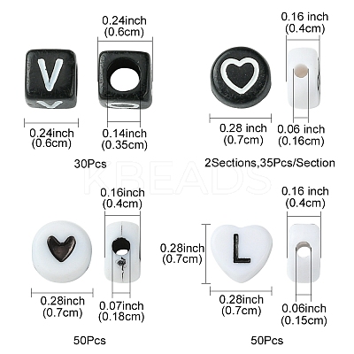 200Pcs Mixed Style and Shapes Acrylic Beads OACR-FS0001-68B-1