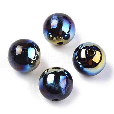 ABS Plastic Imitation Pearl Beads PACR-N013-02-1