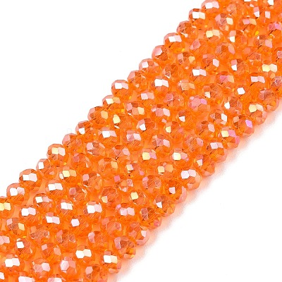 Electroplate Glass Beads Strands EGLA-A044-T2mm-B25-1