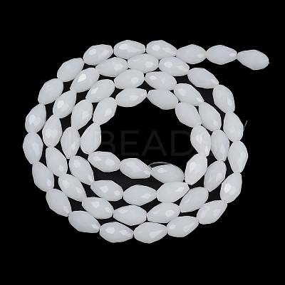 Electroplate Imitation Jade Glass Beads Strands LS-EGLA-N013-J4mm-D03-1