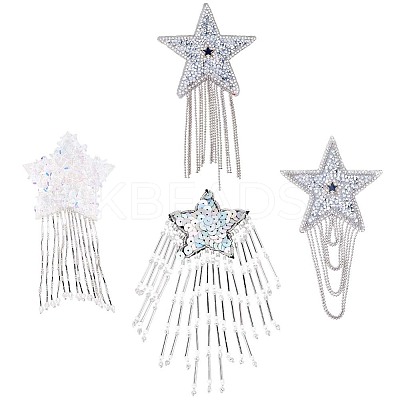 4Pcs Cloth Star PATC-CY0001-08B-1