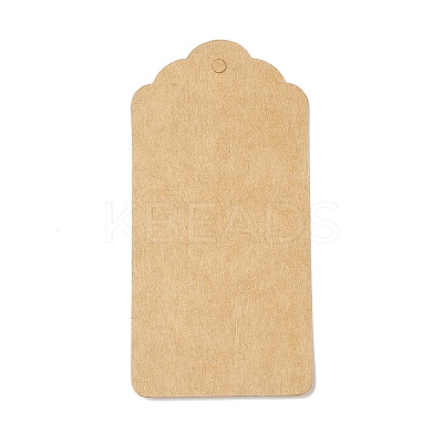 100Pcs Kraft Paper Flower Head Gift Tags CDIS-B001-01A-1