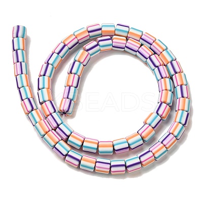 Polymer Clay Beads Strands CLAY-H006-01A-1