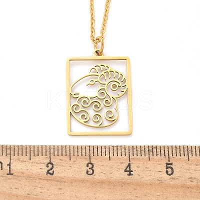 304 Stainless Steel Necklace LS-NJEW-D330-01G-01-1