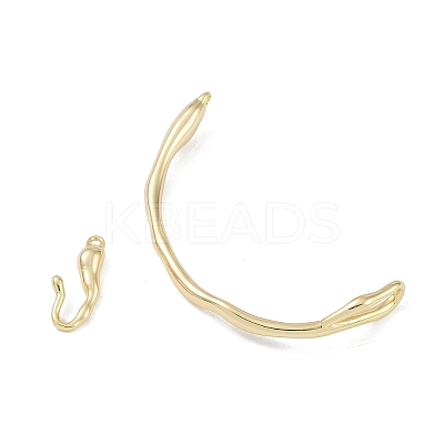 Brass Toggle Clasps KK-U020-08G-1