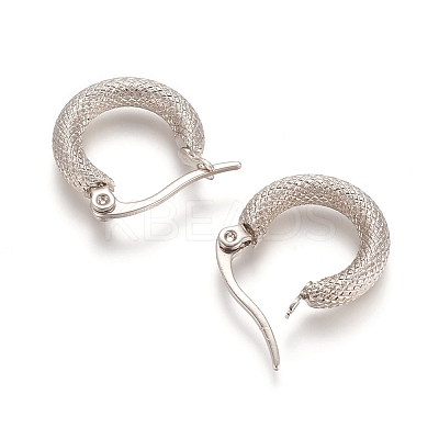 Tarnish Resistant 201 Stainless Steel Geometric Hoop Earrings LS-STAS-D171-12C-P-1