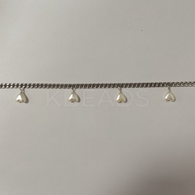 304 Stainless Steel Cuban Link Chain AJEW-PH00485-01-1