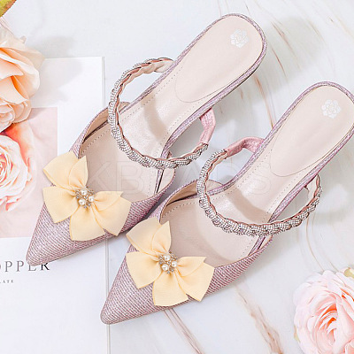 Polyester Bowknot Shoe Decorations FIND-GO0001-52A-1