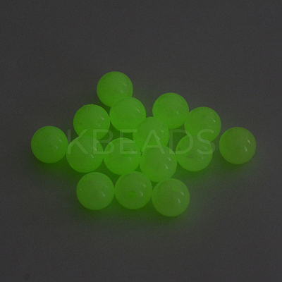 Luminous Acrylic Round Beads LS-LACR-R002-5mm-01-1