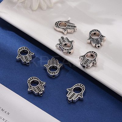 Tibetan Style Alloy Bead Frames LS-TIBEB-A123963-AS-LF-1