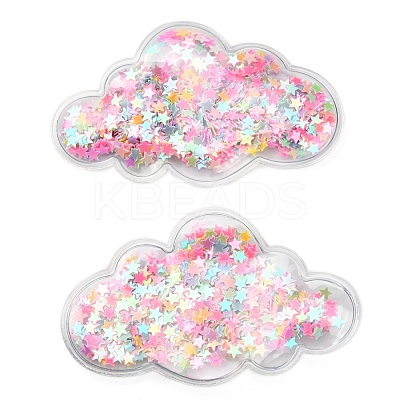 Quicksand Sequin Plastic Cabochons X-OHAR-CJC0002-04B-1