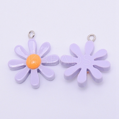 Resin Pendants LS-RESI-WH0009-67F-1