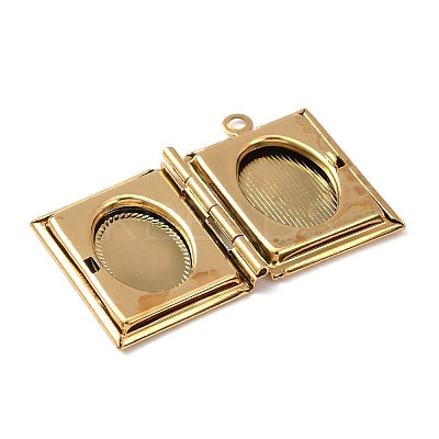 304 Stainless Steel Locket Pendants STAS-K329-01A-G-1