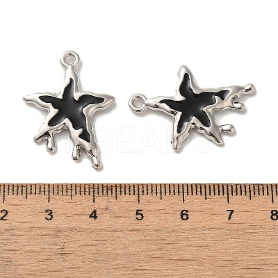 Spray Painted Alloy Bead PALLOY-O001-07A-P-1