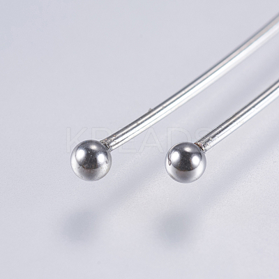 Tarnish Resistant 304 Stainless Steel Ball Head Pins STAS-F146-02P-40mm-1