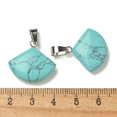 Synthetic Turquoise Pendants G-Z067-05P-10-1