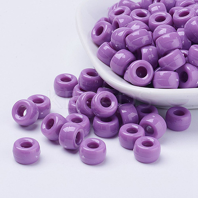 Halloween Theme Opaque Acrylic European Beads PL338-M-1