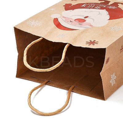 Christmas Theme Hot Stamping Rectangle Paper Bags LS-CARB-F011-02F-1
