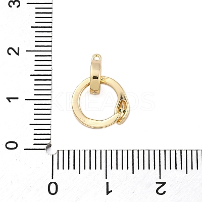 Brass Micro Pave Cubic Zirconia Pendants KK-P289-10G-1