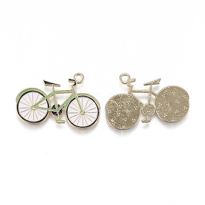Light Gold Plated Alloy Jewelry Enamel Pendants PALLOY-Z001-29B-1