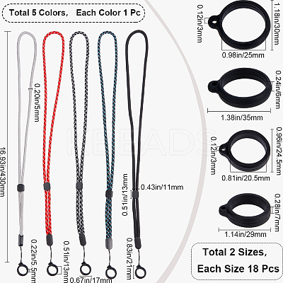 DIY Anti-Lost Necklace Lanyard Making Kit DIY-GF0008-78-1